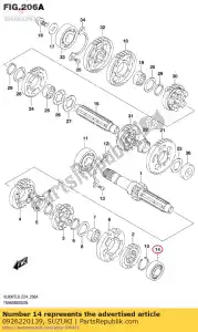 Suzuki 0926220139 bearing - Bottom side