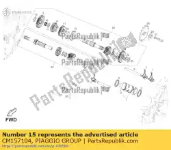 Ici, vous pouvez commander le rondelle de butée 1,8 auprès de Piaggio Group , avec le numéro de pièce CM157104: