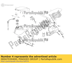 Aprilia 00047030400, Smettere di d4, OEM: Aprilia 00047030400