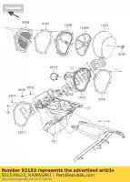 921530623, Kawasaki, tornillo, 6x75 kawasaki kx  f r m kx250f kx450f kx250 kx450 450 250 , Nuevo