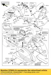 Tutaj możesz zamówić bag-assy, ?? Rh, heban od Kawasaki , z numerem części 570031085H8: