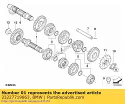 Aquí puede pedir kit de reparación ruedas dentadas 1a marcha de BMW , con el número de pieza 23227719863: