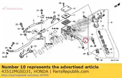 Here you can order the hose comp., rr. Master from Honda, with part number 43512MGSD31: