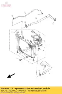 yamaha 1SCF17390000 bolt - Bottom side