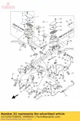 Tutaj możesz zamówić uchwyt, przewód hamulcowy 1 od Yamaha , z numerem części 1D7258750000: