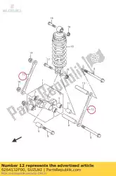 Here you can order the rod,rear cushio from Suzuki, with part number 6264132F00: