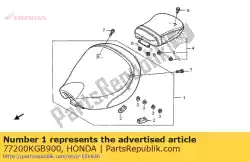 Aquí puede pedir asiento conjunto, principal de Honda , con el número de pieza 77200KGB900: