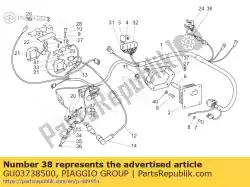 Here you can order the fuel pump wiring from Piaggio Group, with part number GU03738500: