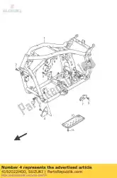 Here you can order the plate,eng mtg f from Suzuki, with part number 4192022H00: