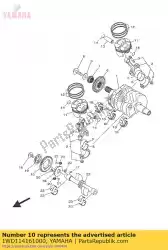 Aquí puede pedir cojinete plano, cigüeñal 1 de Yamaha , con el número de pieza 1WD114161000: