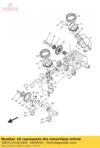 yamaha 1WD114161000 cojinete plano, cigüeñal 1 - Lado inferior