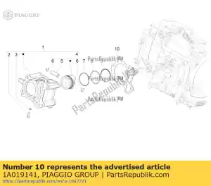 Piaggio Group 1A019141 guarnizione cilind/carter 0.7 - Bottom side