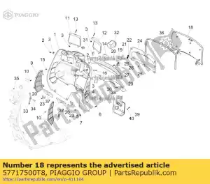 Piaggio Group 57717500T8 gep? ckfachklappe - Lado inferior