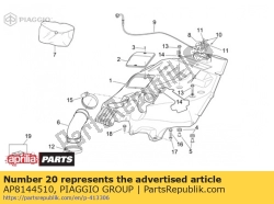 Aprilia AP8144510, Inlaatslang, OEM: Aprilia AP8144510