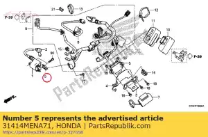 honda 31414MENA71 holder, earth - Bottom side