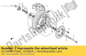 honda 42706MCFD60 weight, balance(30g) - Bottom side