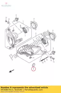 suzuki 0930807013 grommet - Bottom side