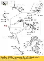 Tutaj możesz zamówić hamulec w?? A, sprz? G? O od Kawasaki , z numerem części 430950410: