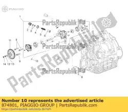 Aqui você pode pedir o pino 2x13. 8 em Piaggio Group , com o número da peça 874801: