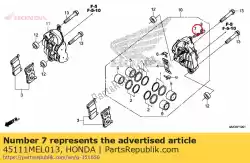 Qui puoi ordinare vite, spurgo da Honda , con numero parte 45111MEL013: