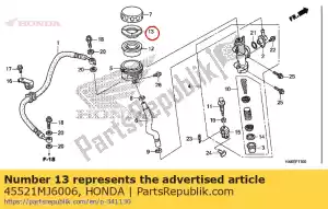 honda 45521MJ6006 plate, diaphragm - Bottom side