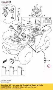 Suzuki 0944306080 spring,stop lam - Bottom side