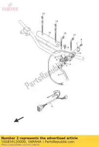 yamaha 1SS839120000 hendel 1 - Onderkant