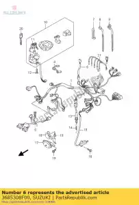 Suzuki 3685308F00 wire - Bottom side