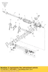 Aqui você pode pedir o kit de braço de retenção e mola em Triumph , com o número da peça T1190307: