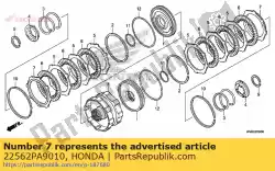 Here you can order the plate, clutch end (12) (2 from Honda, with part number 22562PA9010: