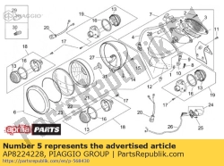 Aprilia AP8224228, Janela de luz de placa, OEM: Aprilia AP8224228