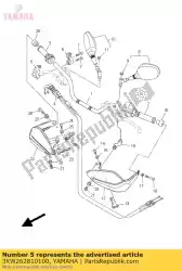 dop, grip boven van Yamaha, met onderdeel nummer 3XW262810100, bestel je hier online: