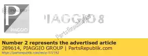 Piaggio Group 289614 muelle de embrague - Lado inferior