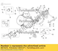 887029, Piaggio Group, gruppo ottico anteriore moto-guzzi stelvio zgulze00, zgulzg00, zgulzu01 1200 2008 2009 2011 2016 2017, Nuovo