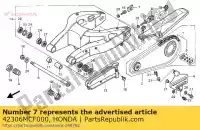 42306MCF000, Honda, col, rr. axe de roue r. honda vtr 1000 2000 2001 2002 2003 2004 2005 2006, Nouveau