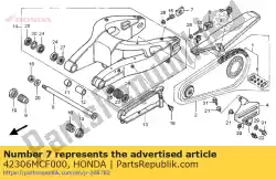 Qui puoi ordinare colletto, rr. Perno ruota r. Da Honda , con numero parte 42306MCF000: