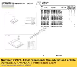 Aquí puede pedir manual del propietario, it / es / nl, er650 de Kawasaki , con el número de pieza 999761812: