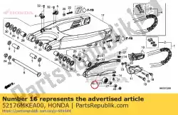 Tutaj możesz zamówić komp. Rolkowa, ? A? Cuch dolny (34mm) od Honda , z numerem części 52176MKEA00: