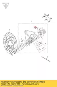 triumph T2020695 bleed screw set - Bottom side