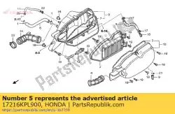 Ici, vous pouvez commander le aucune description disponible pour le moment auprès de Honda , avec le numéro de pièce 17216KPL900: