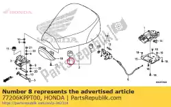 Qui puoi ordinare gomma, cuscino del sedile da Honda , con numero parte 77206KPPT00: