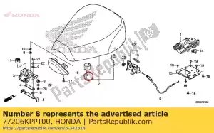 Honda 77206KPPT00 gomma, cuscino del sedile - Il fondo