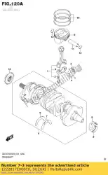 Here you can order the bearing crank from Suzuki, with part number 1222817E000C0: