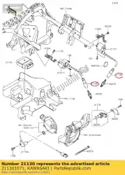 Qui puoi ordinare candela di accensione zr1100-a1 da Kawasaki , con numero parte 211301071: