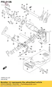 Suzuki 2533138A00 podno?nik, bieg - Dół