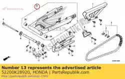 Qui puoi ordinare nessuna descrizione disponibile da Honda , con numero parte 52200K28920: