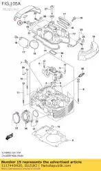 Here you can order the cap,cyl head co from Suzuki, with part number 1117440H20: