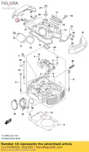 suzuki 1117440H20 cap,cyl head co - Bottom side