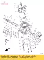 1LX119150000, Yamaha, piastra, spinta 1 yamaha wr yz yzf 125 250 1986 1987 1988 1990 1991 1992 1993 1994 1995 1996 1997 1998, Nuovo