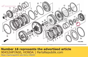 honda 90452HP7A00 washer, wave thrust, 23.5x42x1 - Bottom side